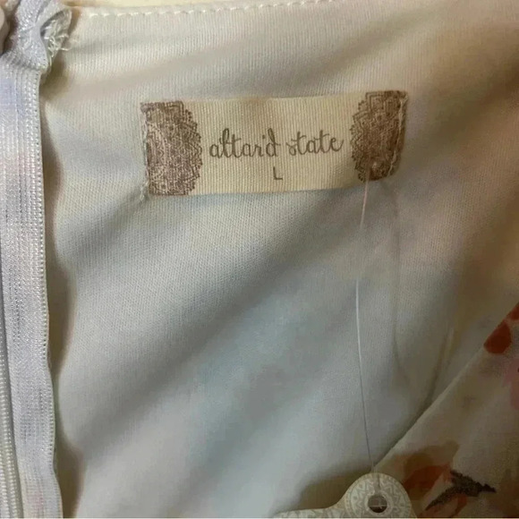 Altar'd State Serelia Dress Beautiful Fall Floral Size Large - Picture 7 of 12